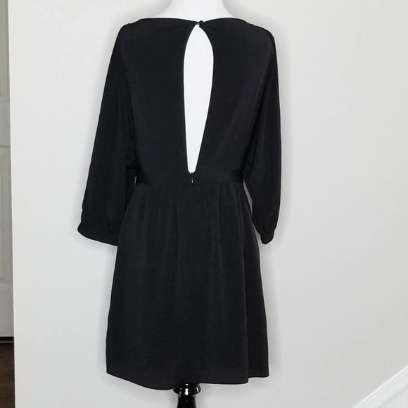 RACHEL Rachel Roy Boho Embroidered Black Dress 4 - Picture 4 of 6